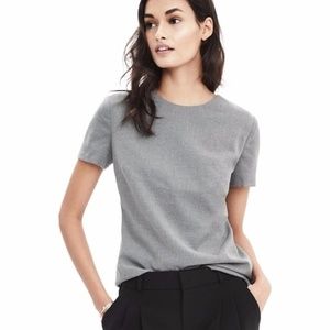 Banana Republic Gray Bow Back Top